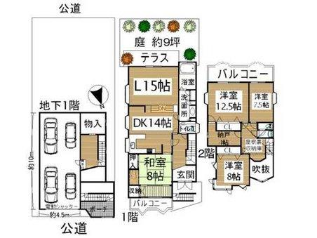 Floor plan. 67 million yen, 4LDK + S (storeroom), Land area 181.78 sq m , Building area 243.07 sq m