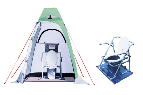 earthquake ・ Disaster-prevention measures.  [Disaster prevention toilet] Prepare the consideration has been disaster prevention toilet in privacy with a simple tent. It can also support not panic in the event of a disaster (same specifications)