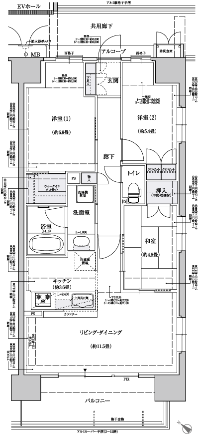 Floor: 3LDK + WIC, the area occupied: 70.8 sq m, Price: 28,465,941 yen