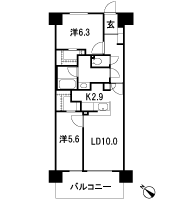 Floor: 2LDK + 2WIC, occupied area: 61.36 sq m, Price: 25,129,911 yen