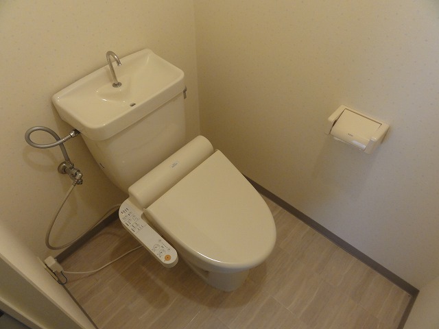 Toilet. Toilet is with a bidet