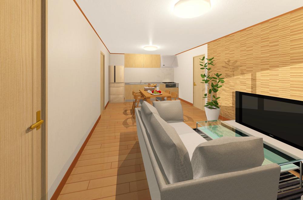Rendering (introspection). Image Perth place the furniture.
