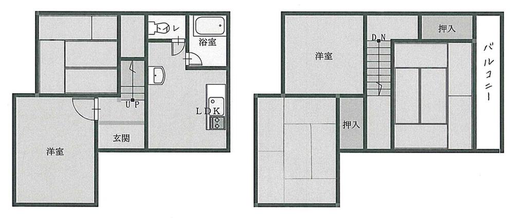 Floor plan. 11 million yen, 5LDK, Land area 57.91 sq m , Spacious a 5LDK in building area 69.66 sq m large family like.  Is a floor plan of the rare. 