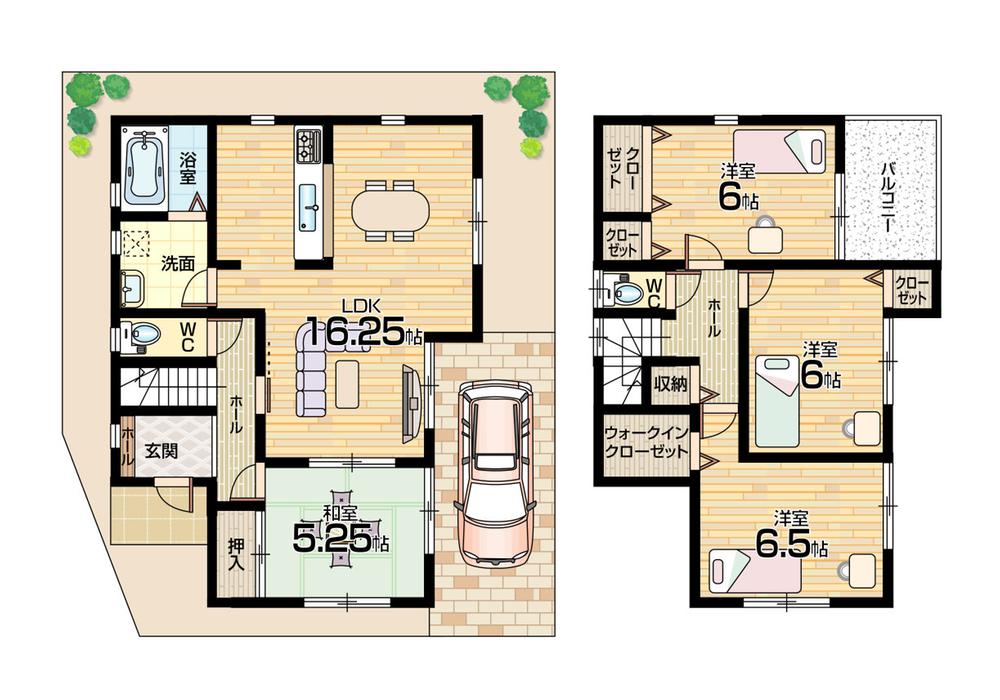 Floor plan. (No. 1 point), Price 32,800,000 yen, 4LDK+S, Land area 107.96 sq m , Building area 94.77 sq m