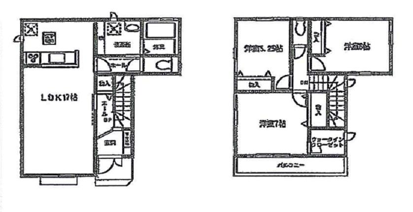 Floor plan. (A Building), Price 21,800,000 yen, 3LDK, Land area 82.91 sq m , Building area 90.25 sq m