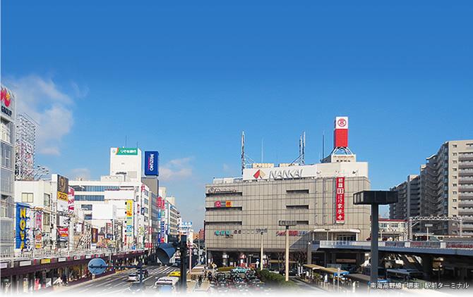 Other. Including commercial facilities such as Takashimaya and Ginza shopping district in Sakai largest city "Higashi" Station neighborhood, Bank ・ Medical facilities ・ Happy location of uniform also public facilities such as Sakai City Hall. (Nankai Koya Line "Higashi" Station Terminal)