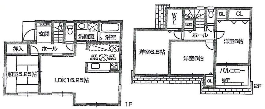 Floor plan. (No. 1 point), Price 32,800,000 yen, 4LDK, Land area 107.96 sq m , Building area 94.77 sq m