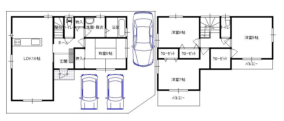 Floor plan. (No. 2), Price 26,800,000 yen, 4LDK, Land area 120 sq m , Building area 104.33 sq m