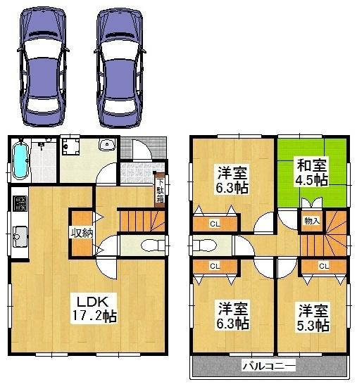 Floor plan. 25,800,000 yen, 4LDK, Land area 110.18 sq m , Leave a living to explore building area 95.22 sq m feel free to