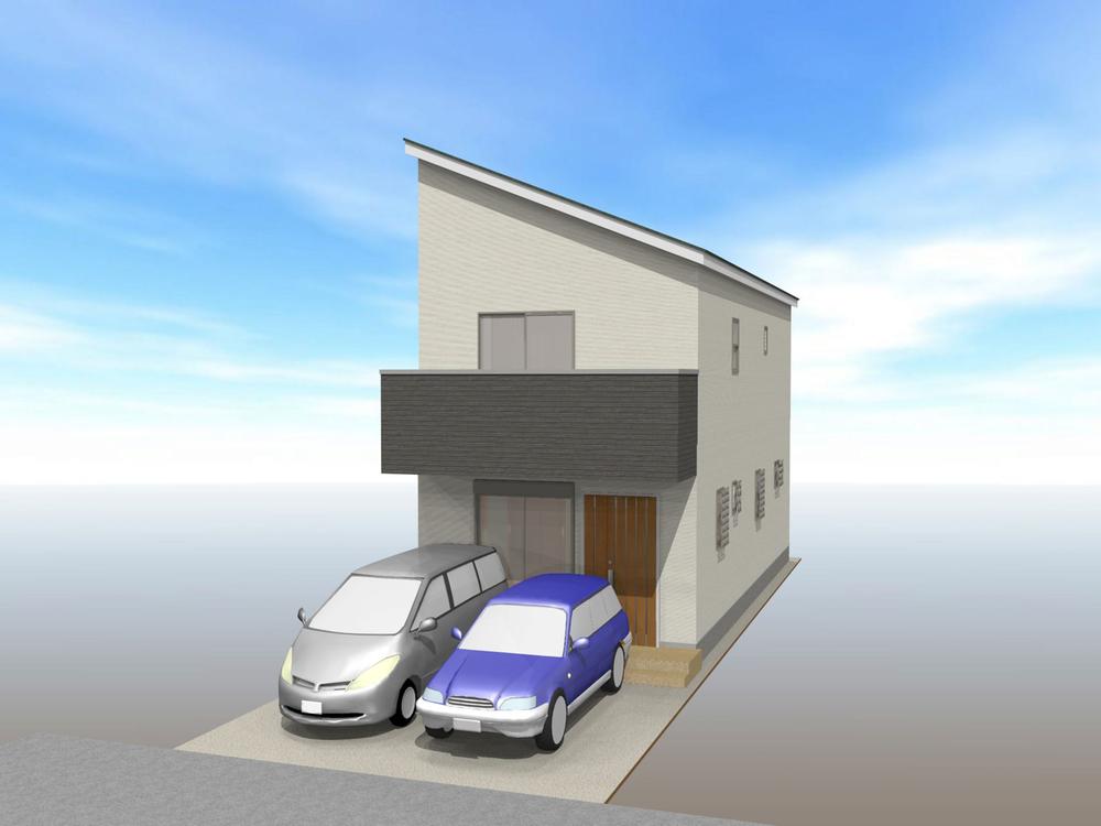 Building plan example (Perth ・ appearance). Building plan example (3 ・ No. 4 locations) Building Price 1450  Ten thousand yen, Building area 108.54 sq m
