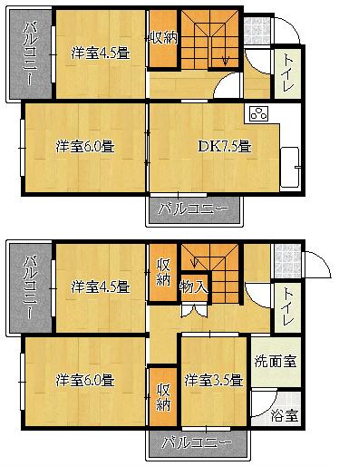 Floor plan. 5DK, Price 12 million yen, Occupied area 93.94 sq m