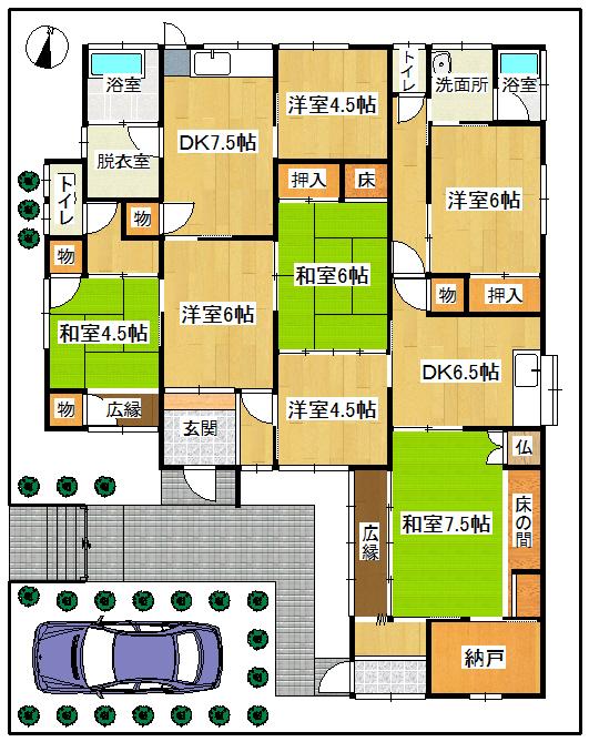 Compartment figure. Land price 8.8 million yen, Land area 271.37 sq m