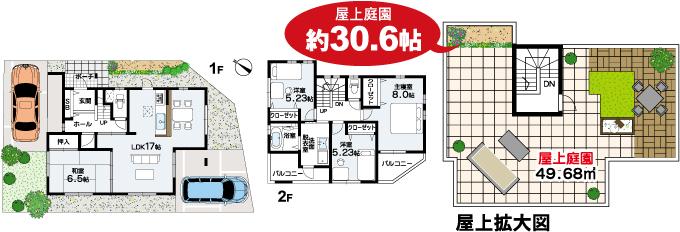 Floor plan. (No. 11 locations), Price 29,060,000 yen, 4LDK, Land area 121.76 sq m , Building area 105.98 sq m