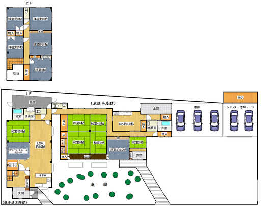 Floor plan. 29,800,000 yen, 13LDDKK, Land area 799.38 sq m , Building area 365.17 sq m
