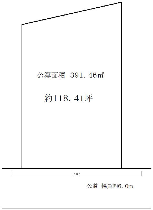 Compartment figure. Land price 10 million yen, Land area 391.46 sq m