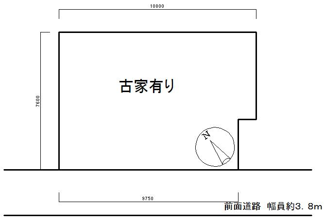 Compartment figure. Land price 1.2 million yen, Land area 80.08 sq m