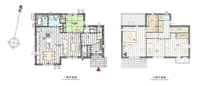 Floor plan. 1st floor, 2-floor plan view