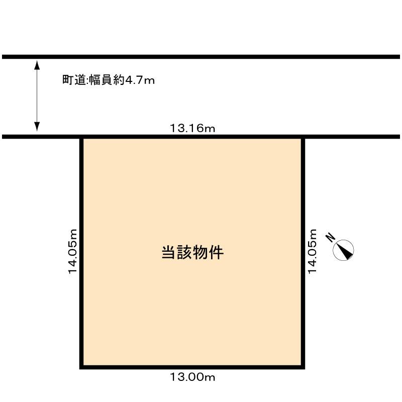 Compartment figure. Land price 8.5 million yen, Land area 183.93 sq m