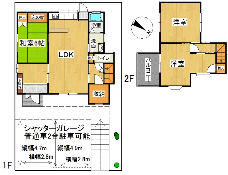Floor plan. 11.9 million yen, 3LDK, Land area 142.18 sq m , Building area 84.51 sq m