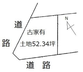 Compartment figure. Land price 6.9 million yen, Land area 173.03 sq m