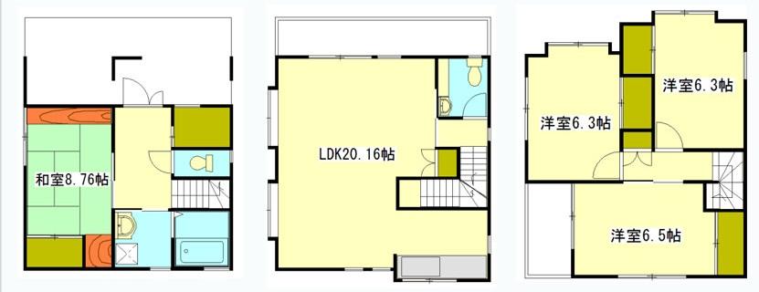 Floor plan. 33,800,000 yen, 4LDK, Land area 82.58 sq m , Building area 110.96 sq m