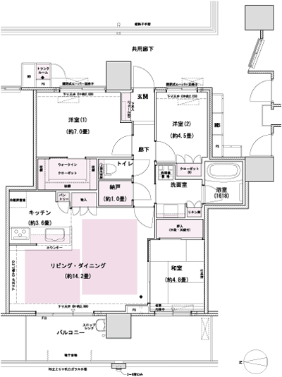 Floor: 3LDK + N + WIC, the occupied area: 79.52 sq m, Price: 33.8 million yen