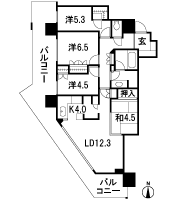 Floor: 4LDK + WIC, the occupied area: 86.96 sq m, Price: 46.7 million yen