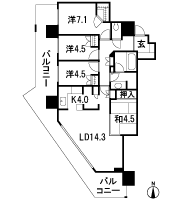 Floor: 4LDK + WIC, the area occupied: 89.9 sq m, Price: 41.8 million yen