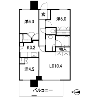 Floor: 3LDK + WIC, the occupied area: 65.89 sq m, Price: 29.9 million yen