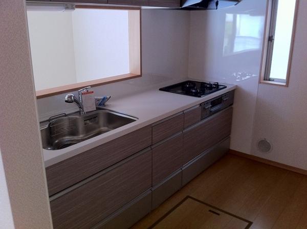 Kitchen. Convenient kitchen floor accommodated with