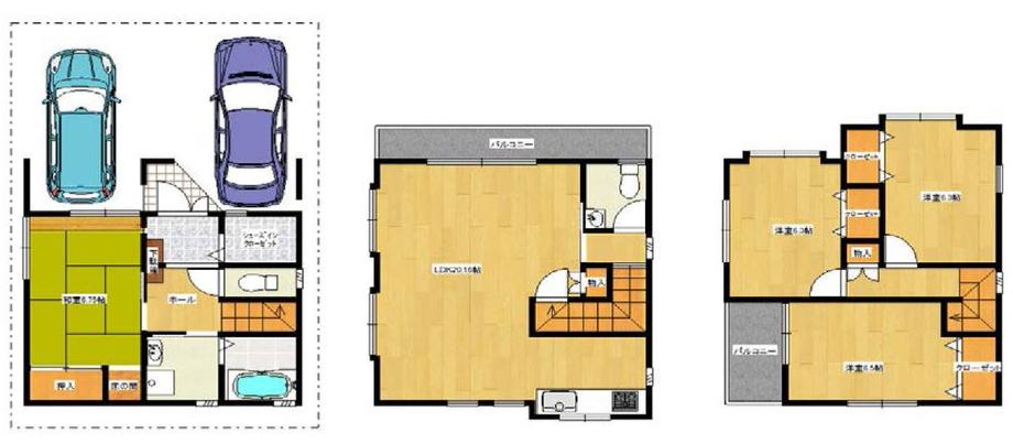 Floor plan. 33,800,000 yen, 4LDK, Land area 82.58 sq m , Building area 110.96 sq m