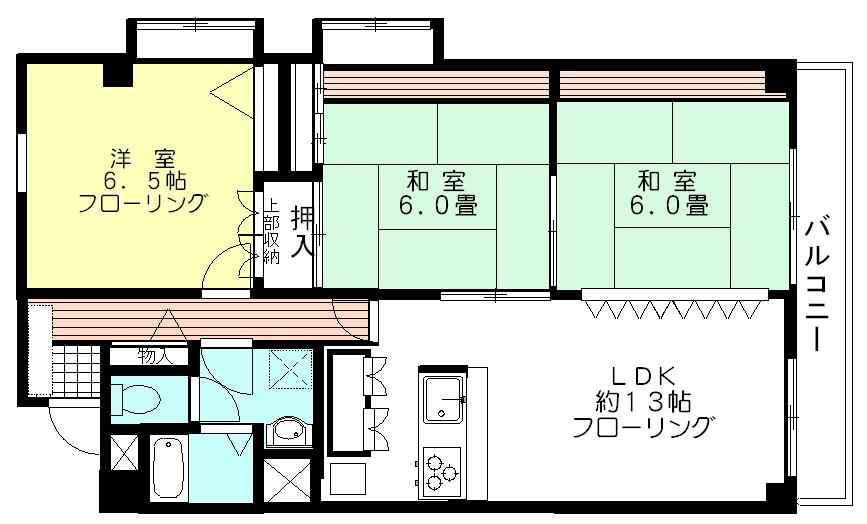 Floor plan. 3LDK, Price 11.5 million yen, Occupied area 82.87 sq m , Balcony area 8.56 sq m