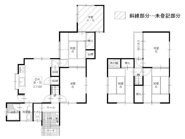 Floor plan. 17.5 million yen, 6DK, Land area 160.76 sq m , Building area 95.22 sq m