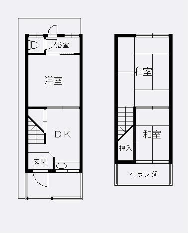 Floor plan. 2.2 million yen, 3DK, Land area 33.52 sq m , Building area 35.66 sq m