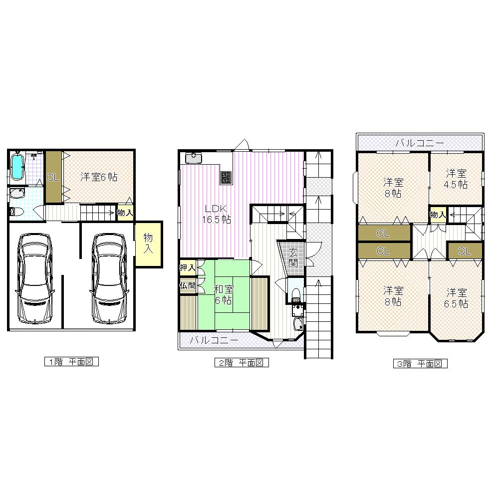 Floor plan. 22,800,000 yen, 5LDK + S (storeroom), Land area 110.07 sq m , Building area 172.12 sq m