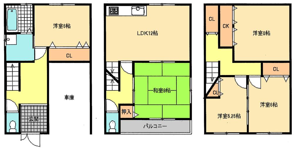 Floor plan. 14.5 million yen, 5LDK, Land area 50 sq m , Building area 118.69 sq m