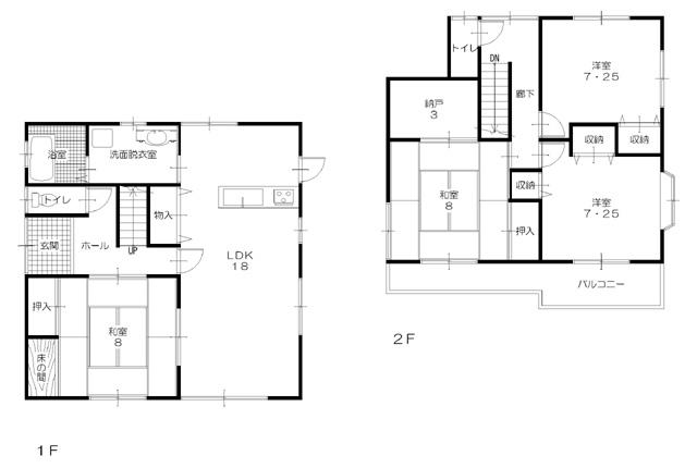 Floor plan. 25,800,000 yen, 4LDK + S (storeroom), Land area 200.02 sq m , Building area 125.09 sq m