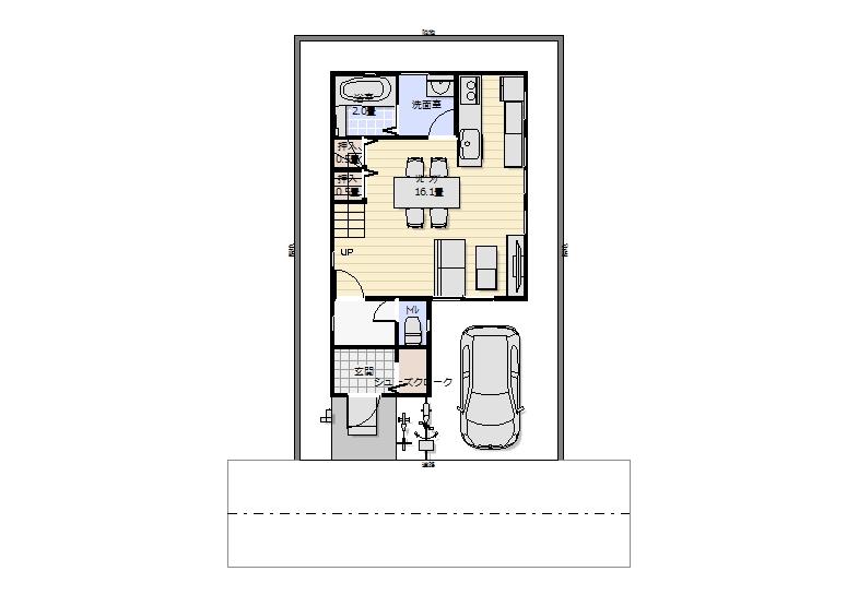 Floor plan. 29,800,000 yen, 4LDK, Land area 68.45 sq m , Building area 96.39 sq m 1 floor plan view