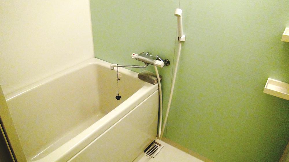 Bathroom. Is a bathroom that color scheme the healing of the green. It seems healed tired