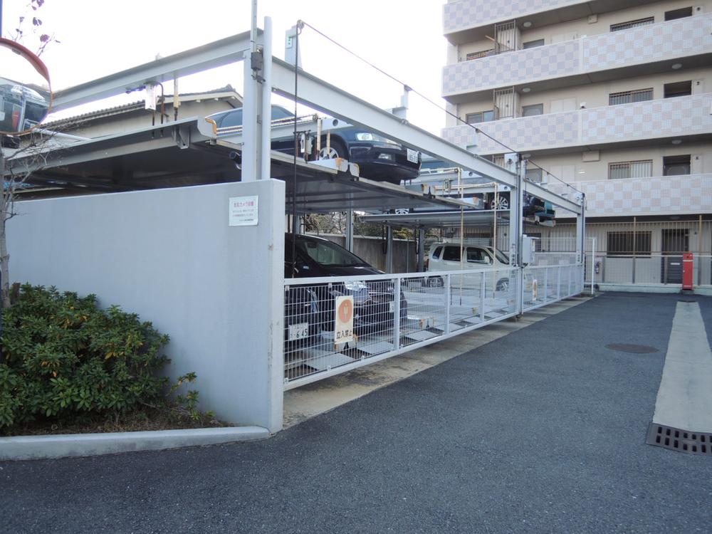 Parking lot. Common areas