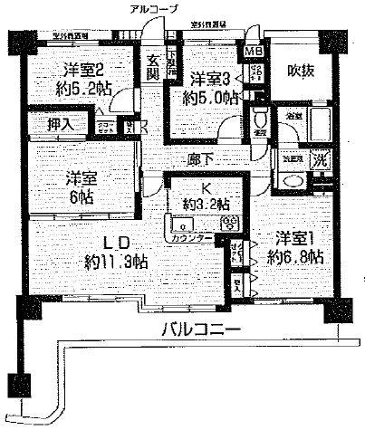 Floor plan. 4LDK, Price 28.8 million yen, Occupied area 81.15 sq m , Immediate Available per balcony area 16.85 sq m vacant house! It is already the room renovation.