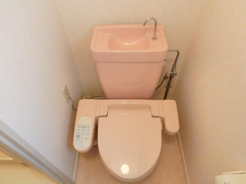 Toilet. Of cute toilet is with Washlet ~ .