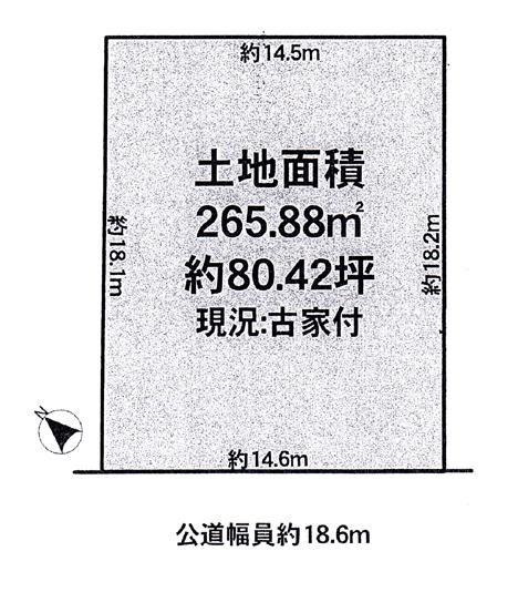 Compartment figure. Land price 51 million yen, Land area 265.88 sq m