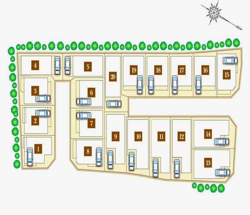 Local land photo.  [Compartment Figure] It is a subdivision of the total 20 compartments. 