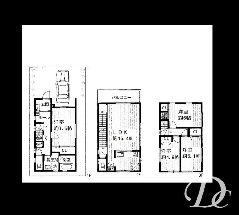 Floor plan. 36,800,000 yen, 4LDK, Land area 80 sq m , Building area 101.61 sq m