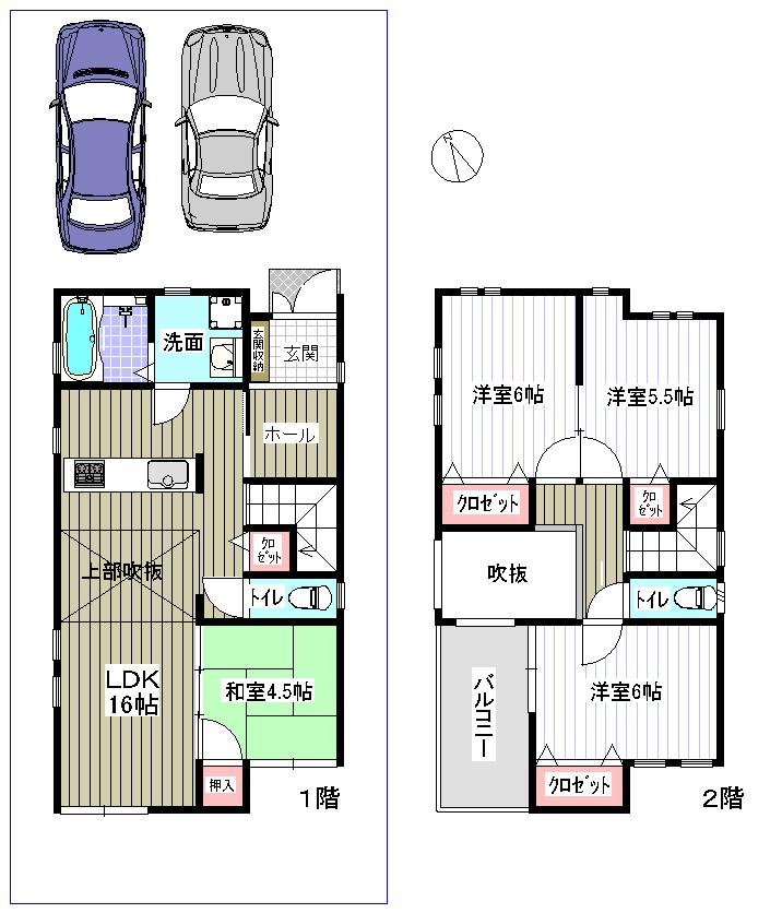 Floor plan. 38,800,000 yen, 4LDK, Land area 115.01 sq m , Building area 92.74 sq m