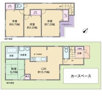 Floor plan. 33,800,000 yen, 4LDK, Land area 88.7 sq m , Building area 93.96 sq m