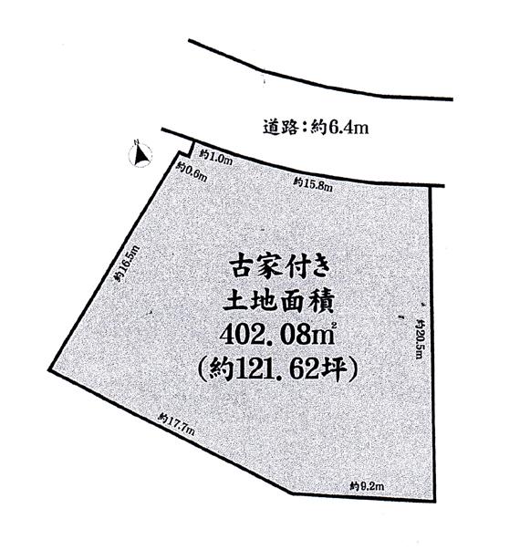 Compartment figure. Land price 76,300,000 yen, Land area 402.08 sq m