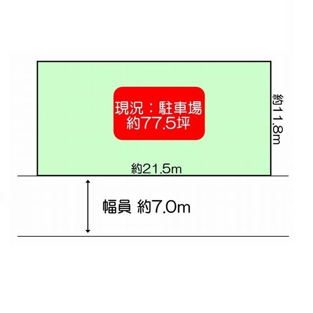 Compartment figure. Land price 93,100,000 yen, Land area 256.52 sq m