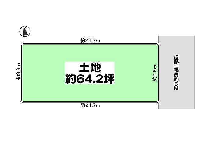Compartment figure. Land price 53,800,000 yen, Land area 212.35 sq m